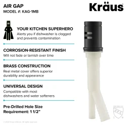 Best KAG-1 Air Gap Sink Drains, Disposer Flanges & Air Gaps
