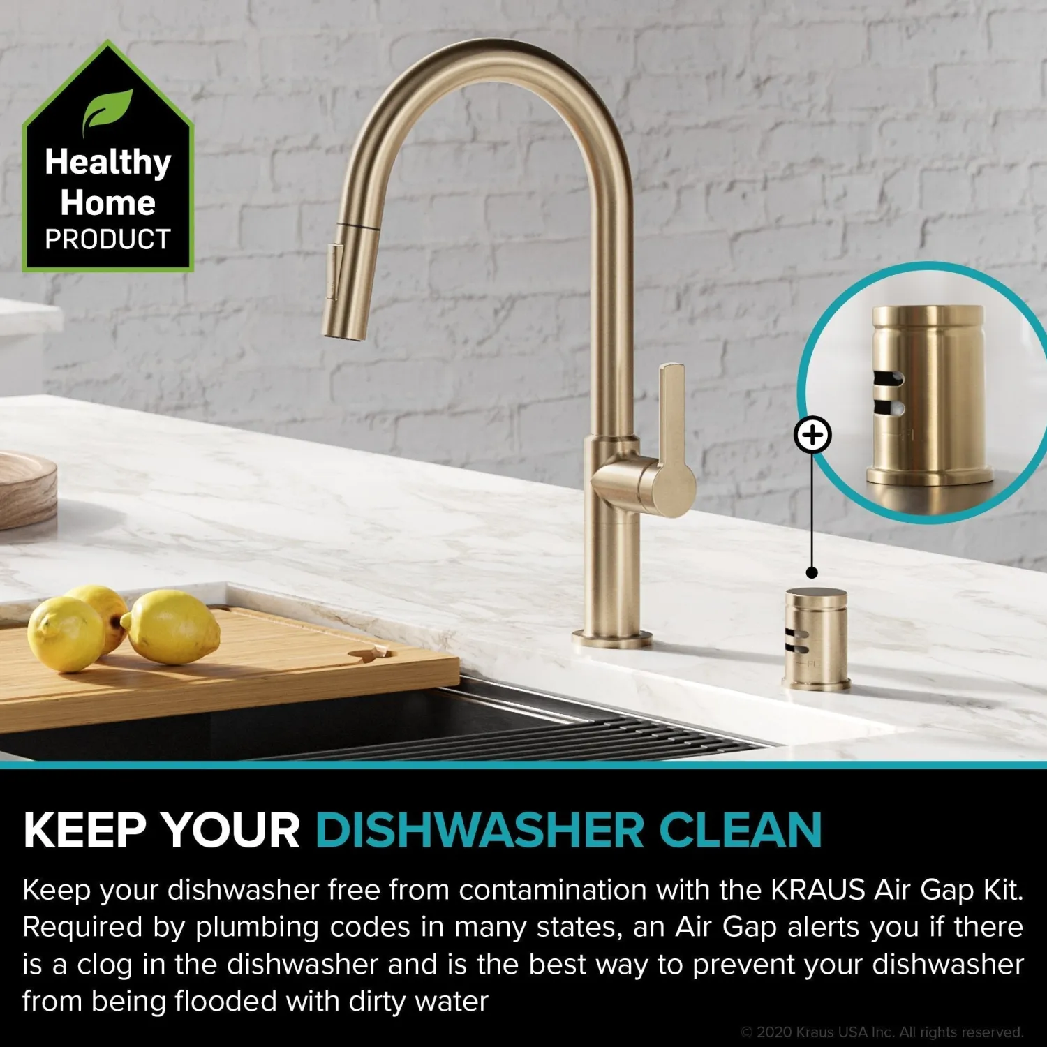 Best KAG-1 Air Gap Sink Drains, Disposer Flanges & Air Gaps