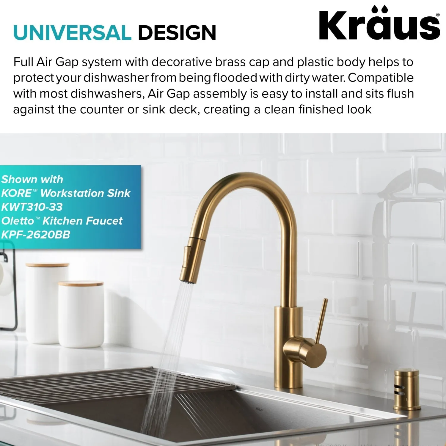 Best KAG-1 Air Gap Sink Drains, Disposer Flanges & Air Gaps