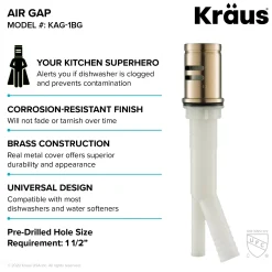 Best KAG-1 Air Gap Sink Drains, Disposer Flanges & Air Gaps