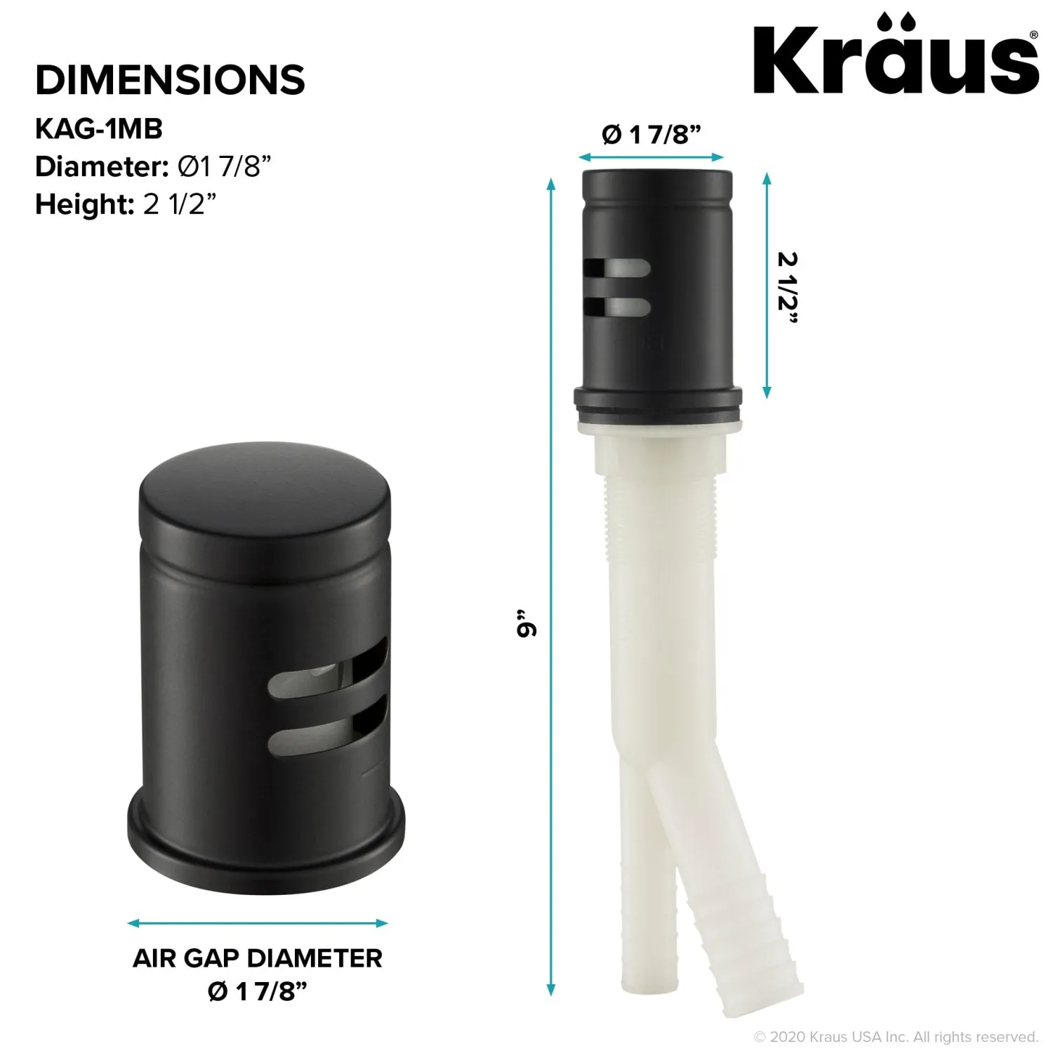 Best KAG-1 Air Gap Sink Drains, Disposer Flanges & Air Gaps