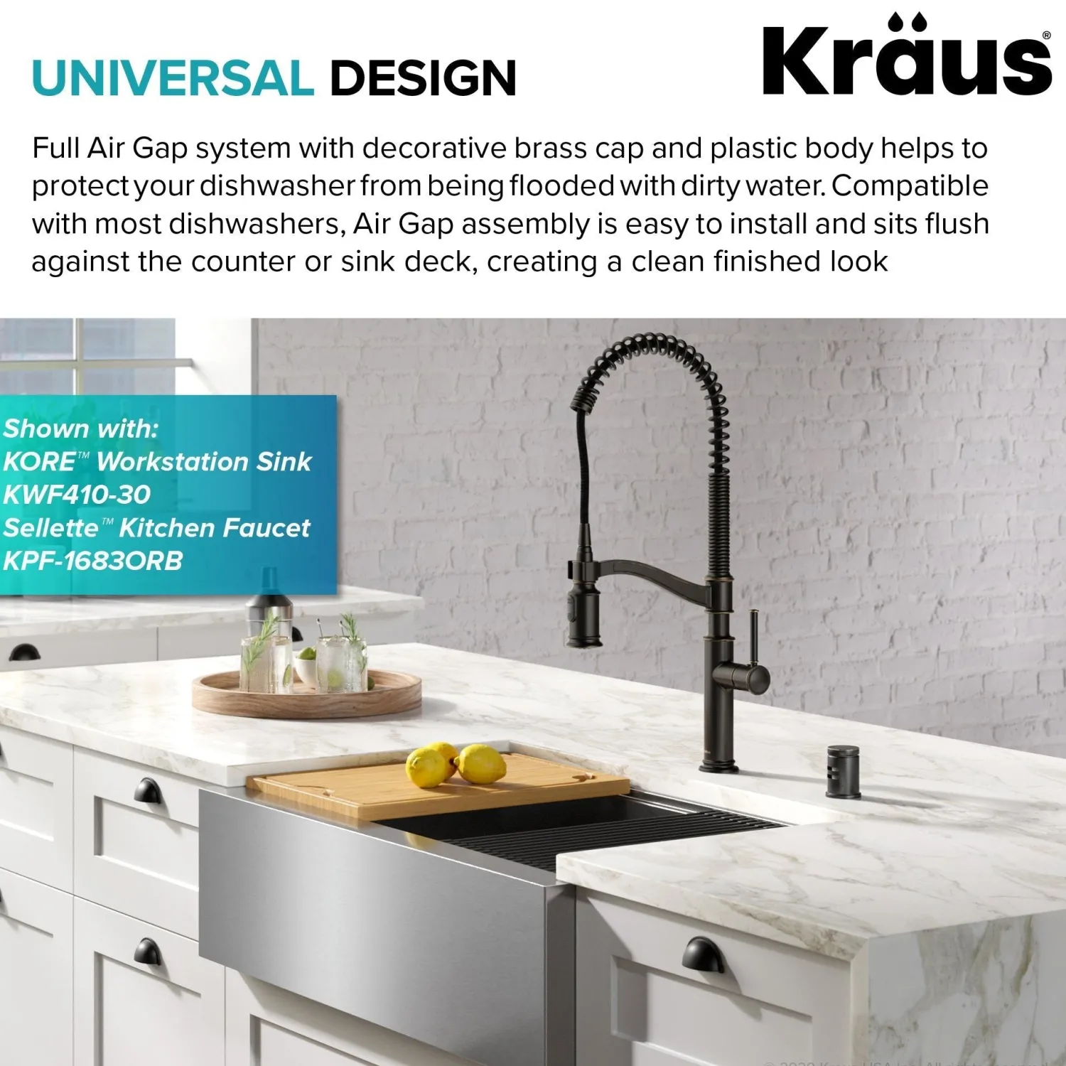 Best KAG-1 Air Gap Sink Drains, Disposer Flanges & Air Gaps