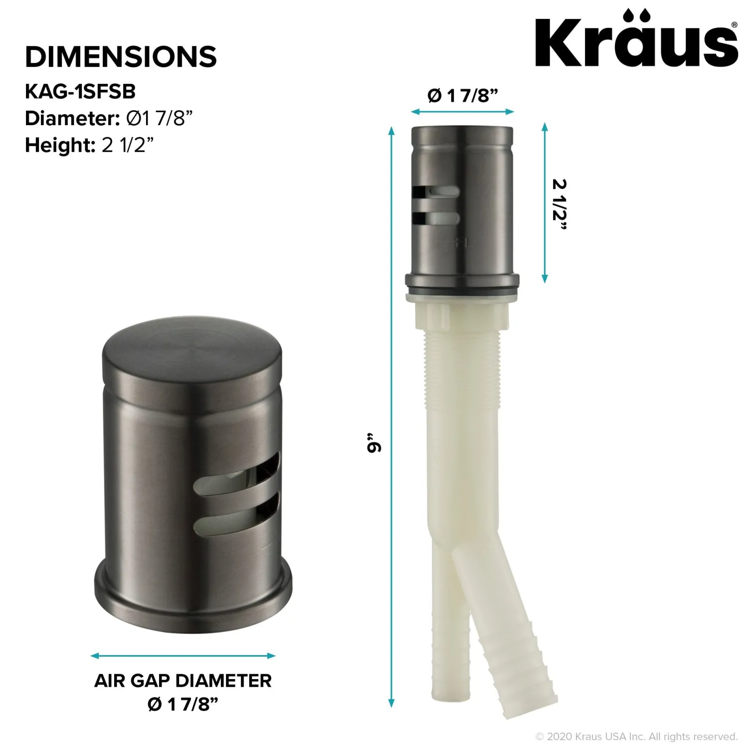 Best KAG-1 Air Gap Sink Drains, Disposer Flanges & Air Gaps