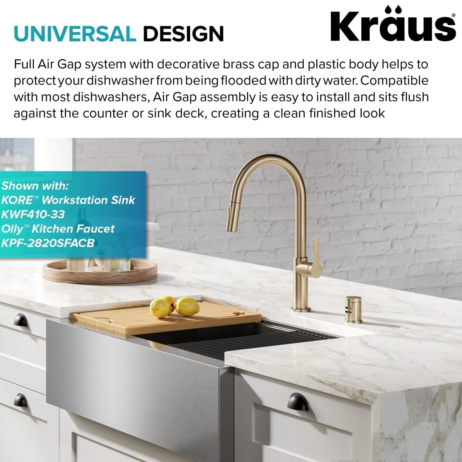 Best KAG-1 Air Gap Sink Drains, Disposer Flanges & Air Gaps