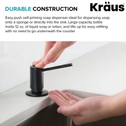 Discount Kitchen Soap Dispenser in Brushed Brass KSD-41 Soap Dispensers