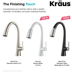New Nolen Dual Function Pull-Down Kitchen Faucet in Spot Free Stainless Steel/Matte Black Single Hole