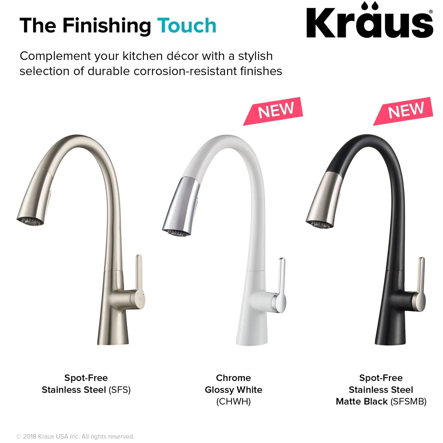 New Nolen Dual Function Pull-Down Kitchen Faucet in Spot Free Stainless Steel/Matte Black Single Hole
