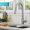New  Oletto Contemporary Single-Handle Touch Activated with Pull Down Sprayer in Spot Free Stainless Steel Touchless, Sensor And Tap Activated Kitchen Faucets