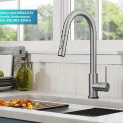 New Oletto Contemporary Single-Handle Touch Activated with Pull Down Sprayer in Spot Free Stainless Steel Touchless, Sensor And Tap Activated Kitchen Faucets