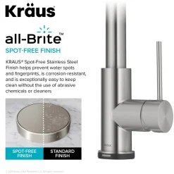New  Oletto Contemporary Single-Handle Touch Activated with Pull Down Sprayer in Spot Free Stainless Steel Touchless, Sensor And Tap Activated Kitchen Faucets