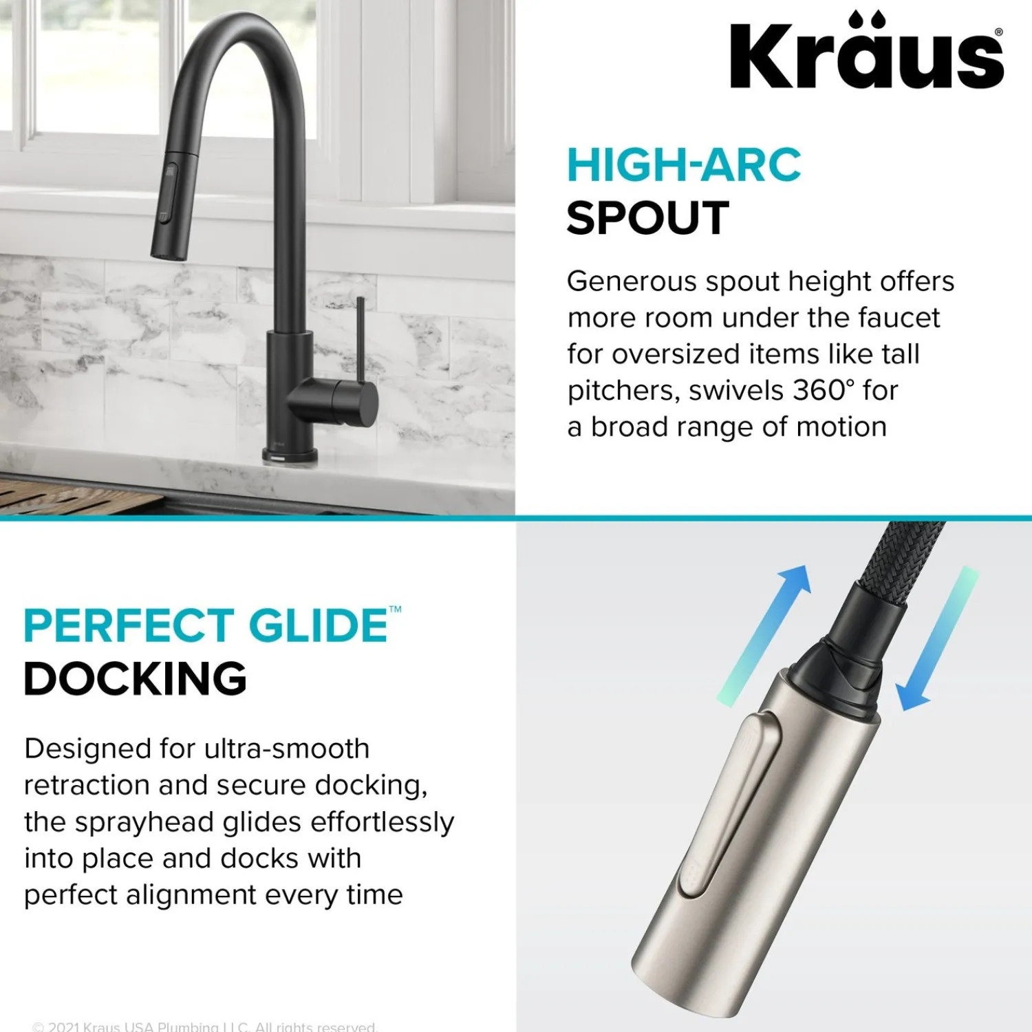 Sale Oletto Contemporary Single-Handle Touch Activated with Pull Down Sprayer in Matte Black Touchless, Sensor And Tap Activated Kitchen Faucets