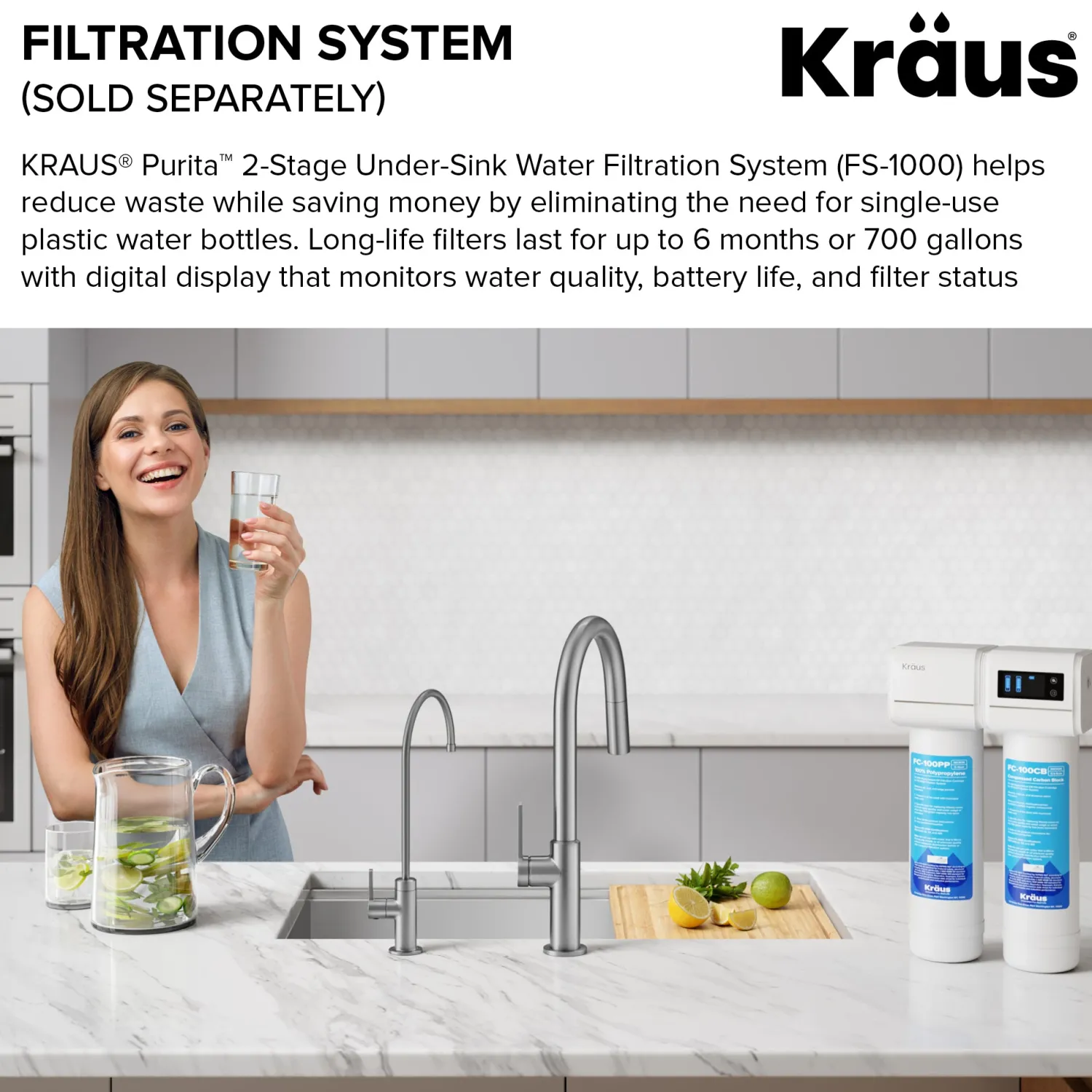 Outlet Oletto Drinking Water Filter Faucet in Brushed Brass Single Hole|Water Filter Faucets