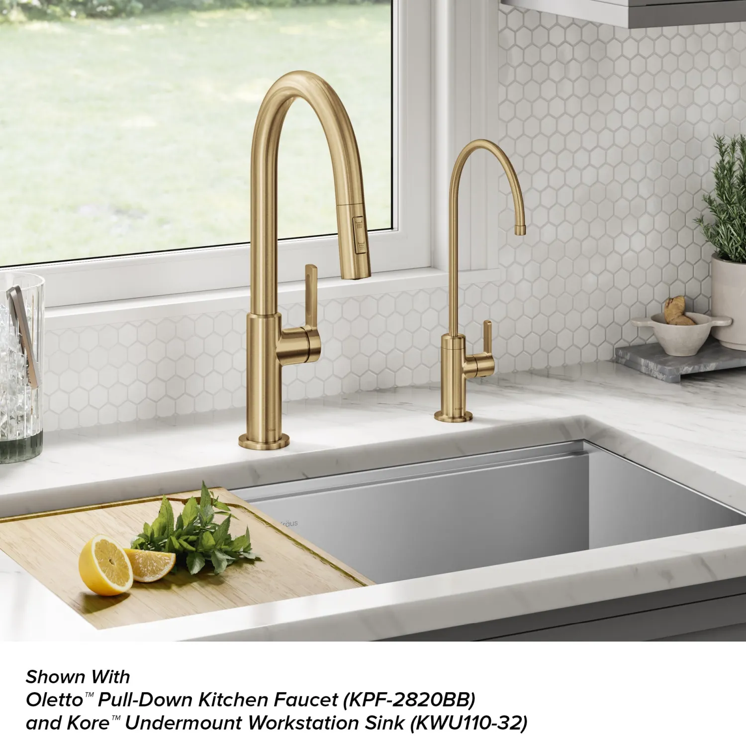 Outlet Oletto Drinking Water Filter Faucet in Brushed Brass Single Hole|Water Filter Faucets