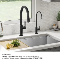 Hot Oletto Drinking Water Filter Faucet in Matte Black Single Hole|Water Filter Faucets