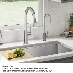 Clearance Oletto Drinking Water Filter Faucet in Spot-Free Stainless Steel Single Hole|Water Filter Faucets