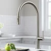 New Oletto High-Arc Single Handle Pull-Down Kitchen Faucet in Spot Free Stainless Steel Single Hole