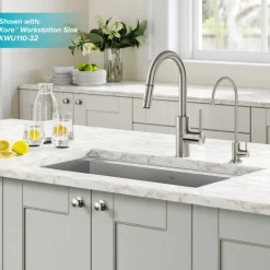 Discount Oletto Pull-Down Kitchen Faucet & Purita Water Filter Faucet in Spot Free Stainless Steel Single Hole|Water Filter Faucets