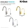 Best Oletto Pull-Down Kitchen Faucet & Purita Water Filter Faucet in Brushed Brass Single Hole|Water Filter Faucets
