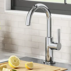Clearance Oletto Single Handle Chrome Kitchen Bar Faucet Single Hole|Bar Faucets