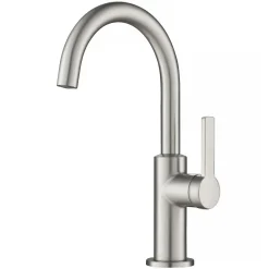Sale Oletto Single Handle Kitchen Bar Faucet in Spot Free Stainless Steel Single Hole|Bar Faucets