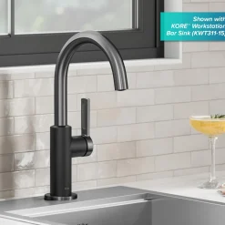Outlet Oletto Single Handle Matte Black & Black Stainless Steel Kitchen Bar Faucet Single Hole|Bar Faucets