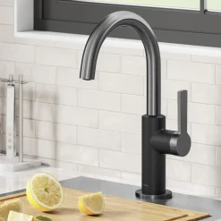 Outlet Oletto Single Handle Matte Black & Black Stainless Steel Kitchen Bar Faucet Single Hole|Bar Faucets