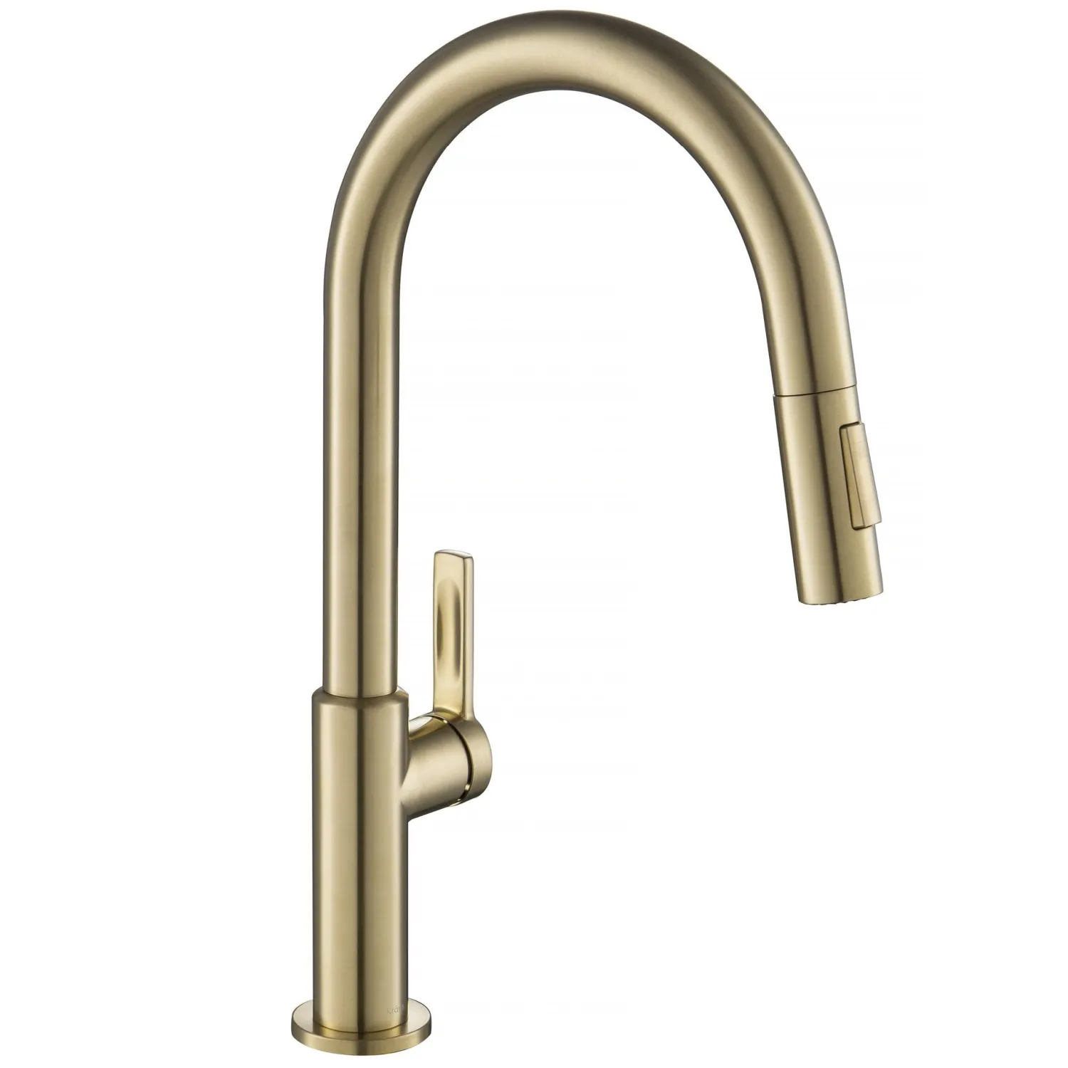 Online Oletto Single Handle Pull-Down Kitchen Faucet in Spot Free Antique Champagne Bronze Single Hole
