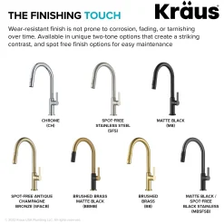 Sale Oletto Single Handle Pull-Down Kitchen Faucet in Brushed Brass Single Hole