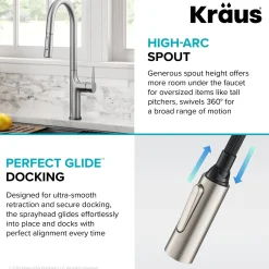 Online  Oletto Tall Modern Single-Handle Touch Activated with Pull Down Sprayer in Spot Free Stainless Steel Touchless, Sensor And Tap Activated Kitchen Faucets