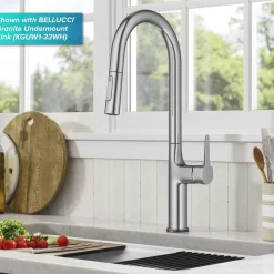 New  Oletto Tall Modern Single-Handle Touch Activated with Pull Down Sprayer in Chrome Touchless, Sensor And Tap Activated Kitchen Faucets