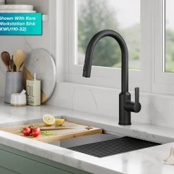 Clearance Oletto Touchless Pull-Down Kitchen Faucet in Matte Black Touchless, Sensor And Tap Activated Kitchen Faucets|Single Hole