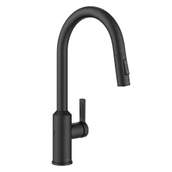 Clearance Oletto Touchless Pull-Down Kitchen Faucet in Matte Black Touchless, Sensor And Tap Activated Kitchen Faucets|Single Hole