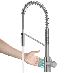 Online Oletto Touchless Pull-Down Single Handle Faucet in Spot Free Stainless Steel Touchless, Sensor And Tap Activated Kitchen Faucets|Single Hole