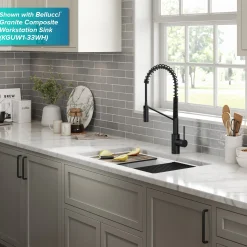 Sale Oletto Touchless Pull-Down Single Handle Faucet in Matte Black Touchless, Sensor And Tap Activated Kitchen Faucets|Single Hole