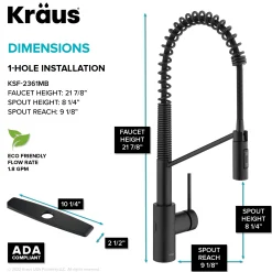 Sale Oletto Touchless Pull-Down Single Handle Faucet in Matte Black Touchless, Sensor And Tap Activated Kitchen Faucets|Single Hole
