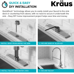 Discount Oletto Touchless Pull-Down Single Handle Faucet in Spot Free Antique Champagne Bronze Touchless, Sensor And Tap Activated Kitchen Faucets|Single Hole