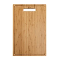 Clearance Organic Solid Bamboo Cutting Board for Kitchen Sink, 18.5