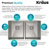 Online Pax Zero-Radius 31.5" Handmade Undermount 50/50 Double Bowl 16 Gauge Stainless Steel Kitchen Sink with NoiseDefend Soundproofing Stainless Steel Sinks|Double Bowl Sinks