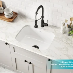 Sale Pintura 23" Enameled Stainless Steel Kitchen Sink in White Single Bowl Sinks