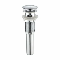 Pop-Up Drain for Bathroom Sink in Chrome Sink Drains|Overflow Bathroom Sink Drains