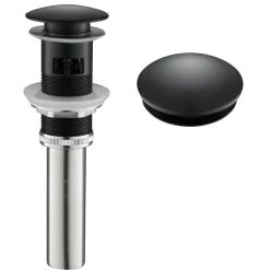 Sale Pop-Up Drain for Bathroom Sink in Matte Black Sink Drains|Overflow Bathroom Sink Drains