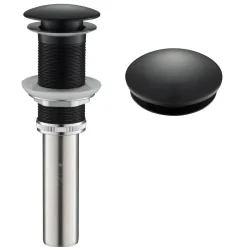 Sale Pop-Up Drain for Bathroom Sink in Matte Black Sink Drains|Overflow Bathroom Sink Drains