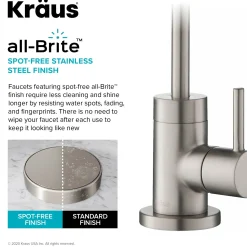 Hot Purita 100% Lead-Free Kitchen Water Filter Faucet in Spot Free Stainless Steel Single Hole|Water Filter Faucets