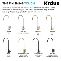 Best Purita 100% Lead-Free Kitchen Water Filter Faucet in Black and Brushed Brass Single Hole|Water Filter Faucets