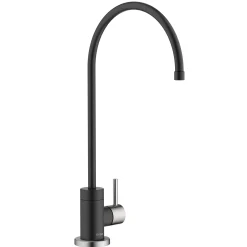 Purita 100% Lead-Free Kitchen Water Filter Faucet in Spot Free Stainless & Matte Black Single Hole|Water Filter Faucets