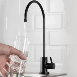 Sale Purita 100% Lead-Free Kitchen Water Filter Faucet in Matte Black Single Hole|Water Filter Faucets