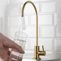 Outlet Purita 100% Lead-Free Kitchen Water Filter Faucet in Brushed Brass Single Hole|Water Filter Faucets