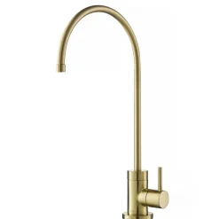 New Purita 100% Lead-Free Kitchen Water Filter Faucet in Spot Free Antique Champagne Bronze Single Hole|Water Filter Faucets