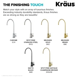 New Purita 100% Lead-Free Kitchen Water Filter Faucet in Spot Free Antique Champagne Bronze Single Hole|Water Filter Faucets