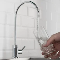 Purita 100% Lead-Free Kitchen Water Filter Faucet in Chrome Single Hole|Water Filter Faucets